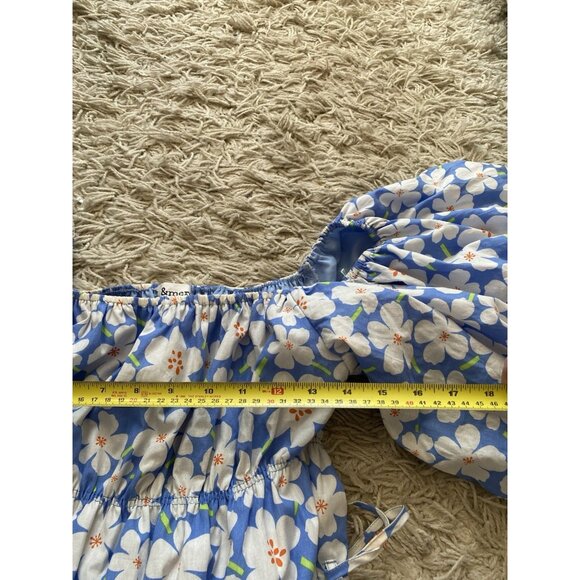 &Merci Dress Memorable Poise Blue Floral Mini Dress Large Merci - Picture 4 of 10